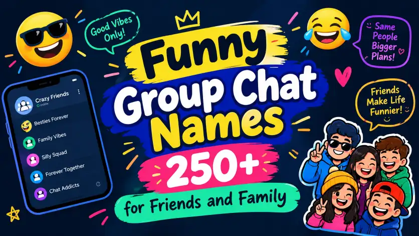 Funny Group Chat Names 250+ for Friends and Family