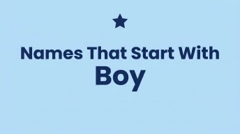 Names That Start With Boy